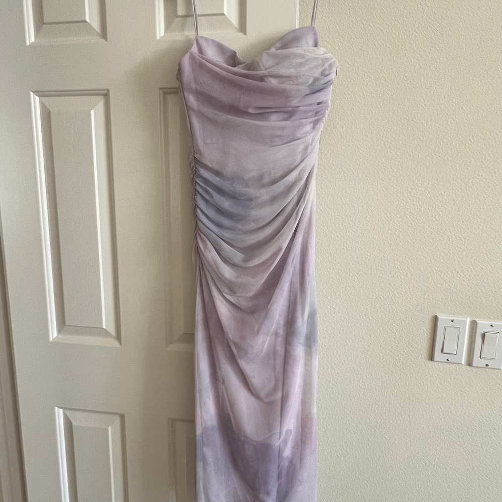 Zara Strapless Lavender Dress